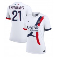 Camiseta Paris Saint-Germain Lucas Hernandez #21 Segunda Equipación Replica 2024-25 para mujer mangas cortas